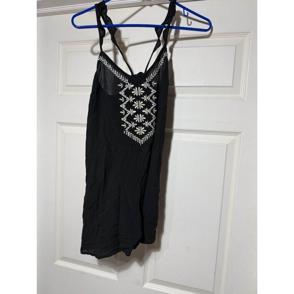 Aeropostale Women's Black Tie Romper Black XS. NWT